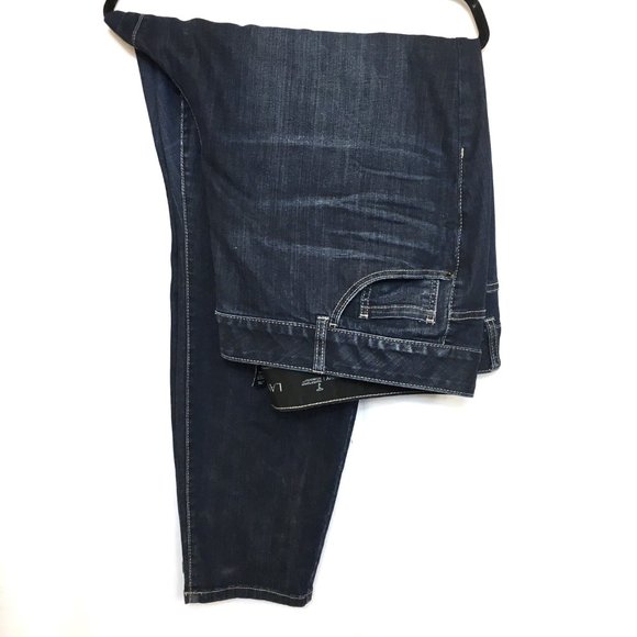 LANE BRYANT Dark Denim Tighter Tummy Tech Skinny Jeans Sz 28 - Picture 5 of 13